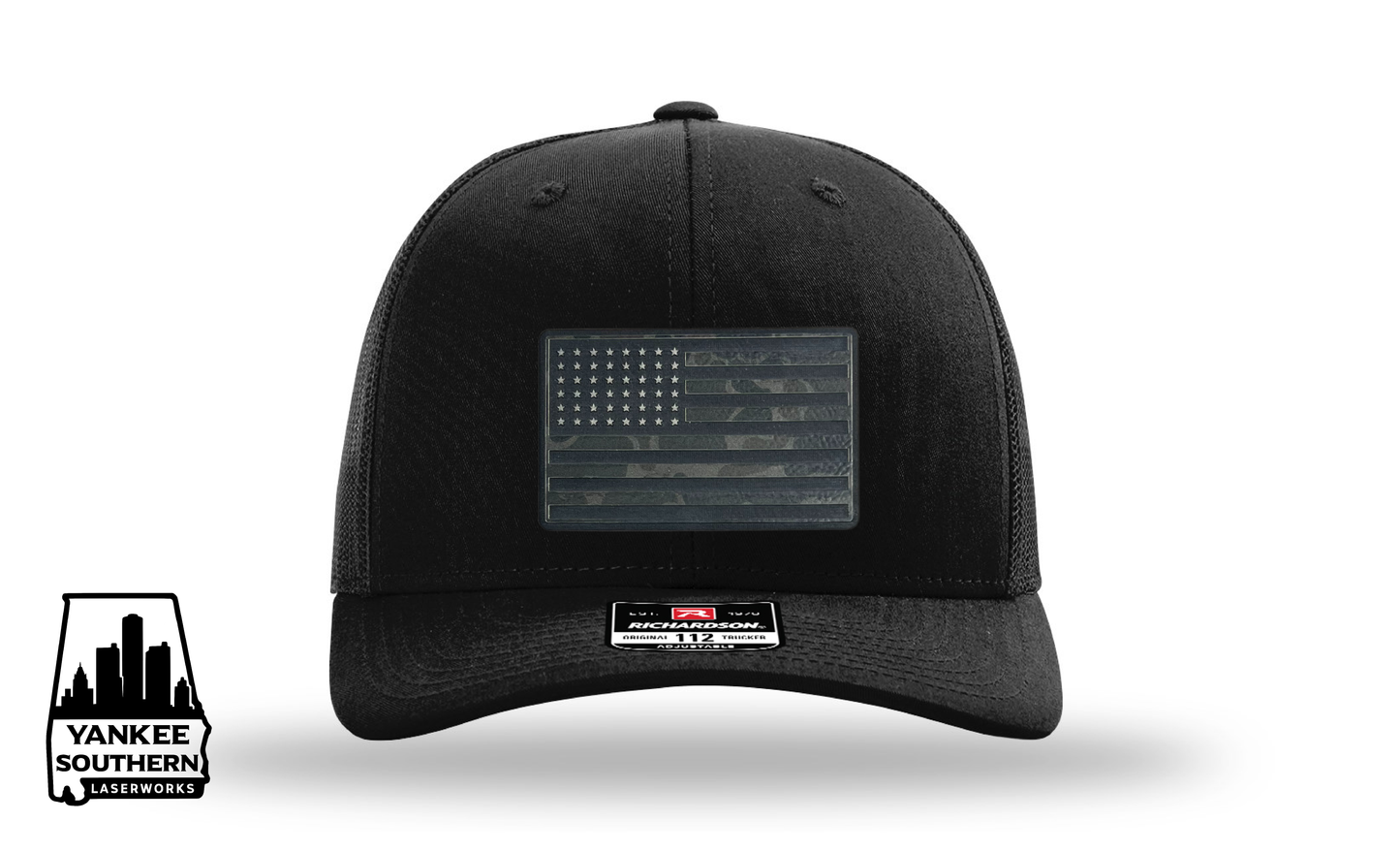 YSL "Blackout" American Flag Patch Hat