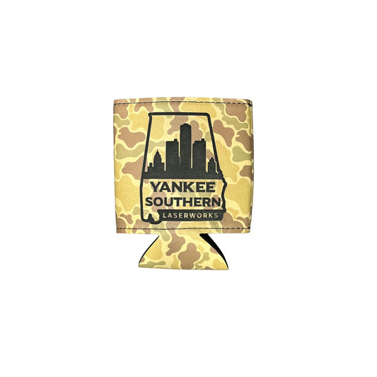 Premium Leatheretta 12oz Can Koozie in Duck Camo
